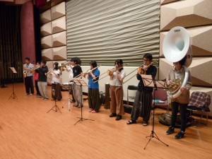 北大応援吹奏団による演奏（その1）