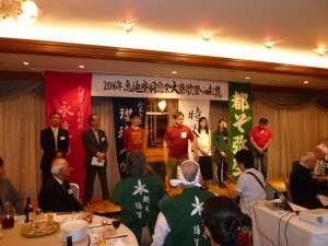 前口上を語る商大八十島忍様（昭62入学）
