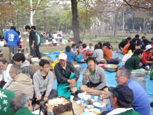 現寮生とOBの交流